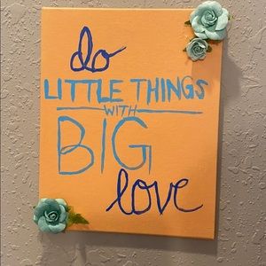 Decor- do little things with big love